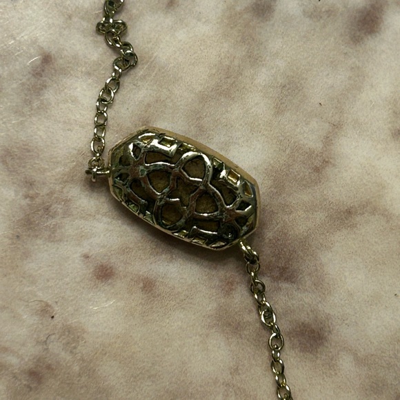 Kendra Scott Gold Rose Quartz Necklace - Picture 4 of 5